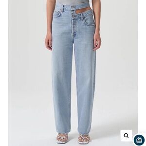 Agolde broken waistband jeans